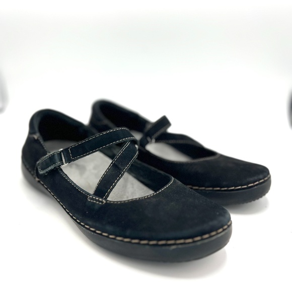 Vionic Judith Black Mary Jane Suede Flats 8.5 - Picture 5 of 15